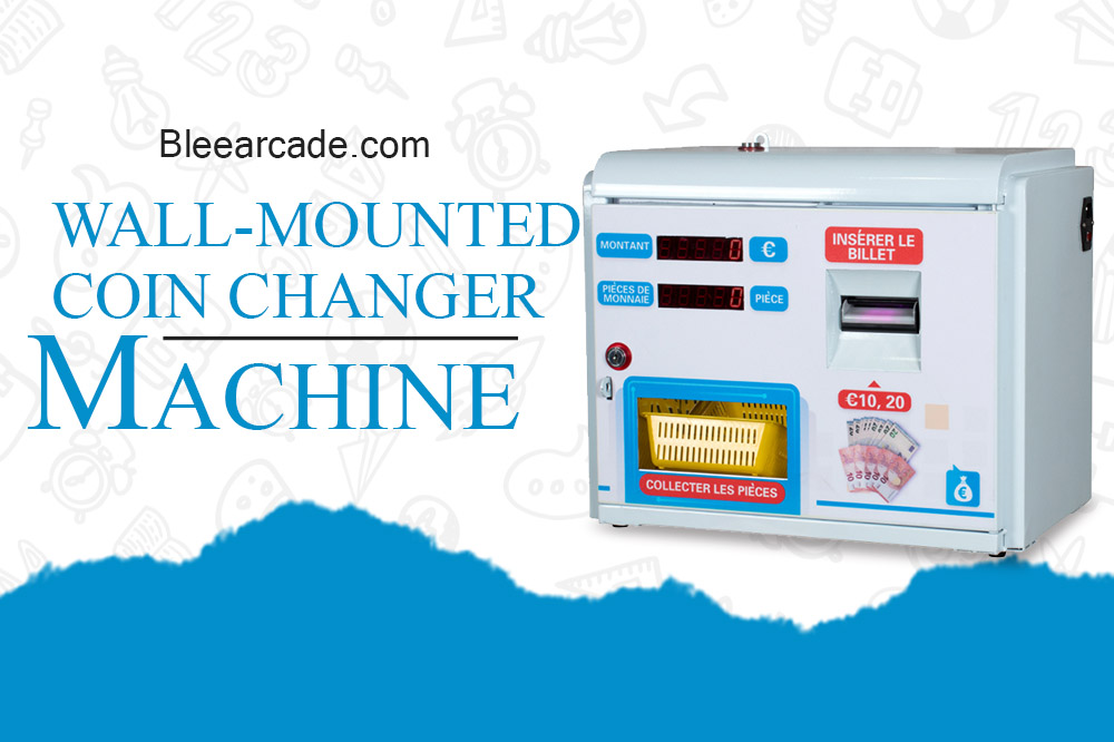 Wall-mounted coin changer machine