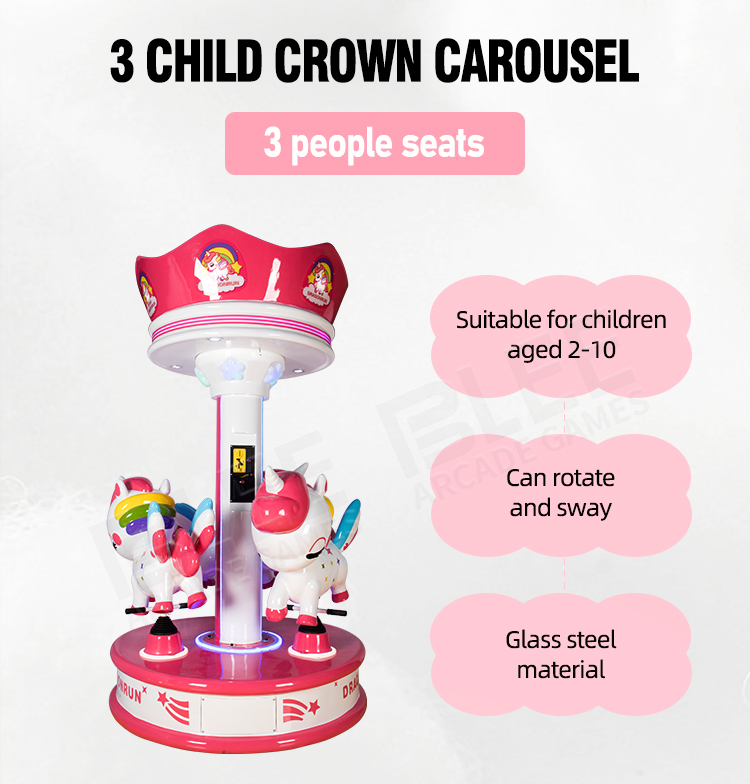 3 Seat Kid Carousel