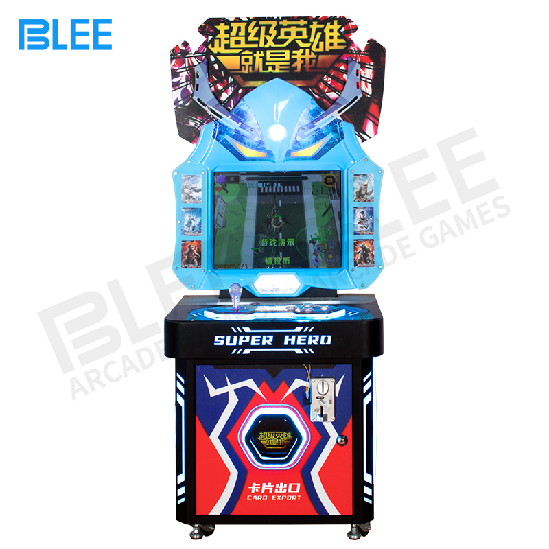 Super hero arcade game machine